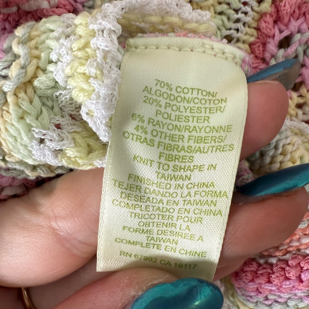 Sigrid Olsen Y2K Pastel Knit Top - Picture 5 of 7